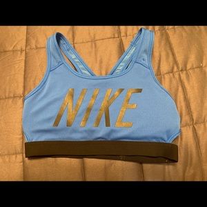 blue nike sports bra